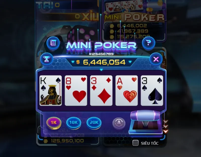 Mini Poker 789Club – Mẹo Quay Bonus Liên Tục Tham gia chơi Mini Poker đúng thời điểm